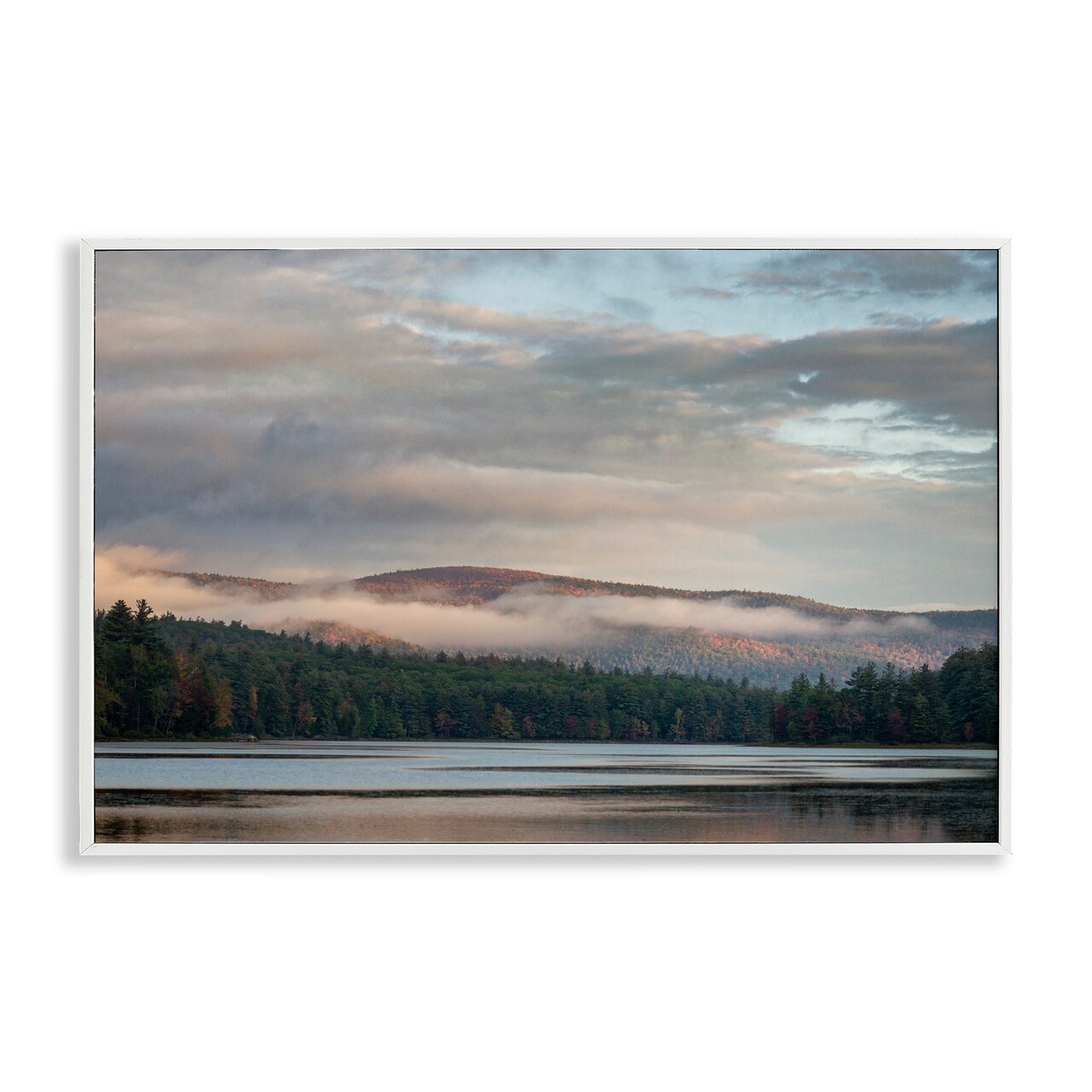 Stupell Industries Mountain View with Fog Framed Giclee, design by James Rodewald